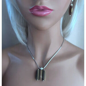 Brighton Caramelo Necklace And Matching Earrings. Lucite Brighton